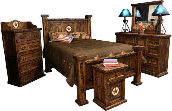 LoneStar Rustic Queen Bedroom Set