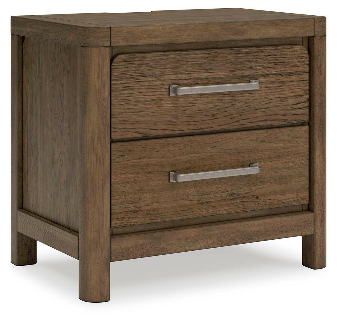 Cabalynn - Light Brown - Two Drawer Night Stand