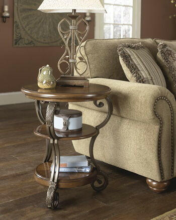 Nestor - Medium Brown - Chair Side End Table